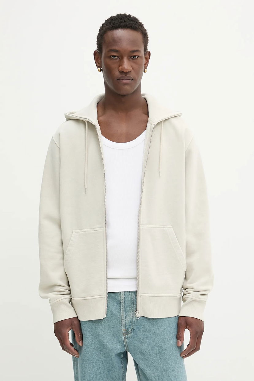 Світшоти Samsoe Samsoe Samsoe Samsoe SAPIGMENT Full-Zip Hoodie бежевий | M24300037
