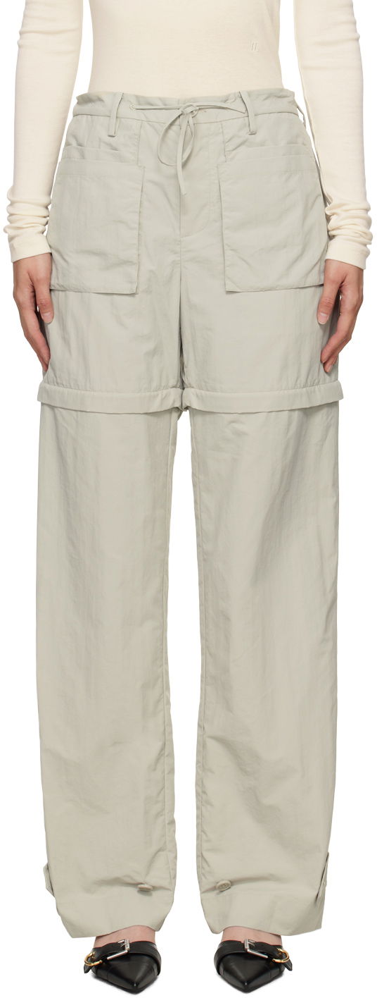 Штани Helmut Lang Helmut Lang Convertible Utility Trousers Зелений | O05HM201