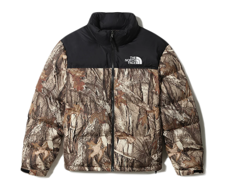 Пуховик The North Face 1996 Retro Nuptse Packable Jacket Kelp Tan Forest Floor Print Коричневий | NF0A3C8D-047, 0
