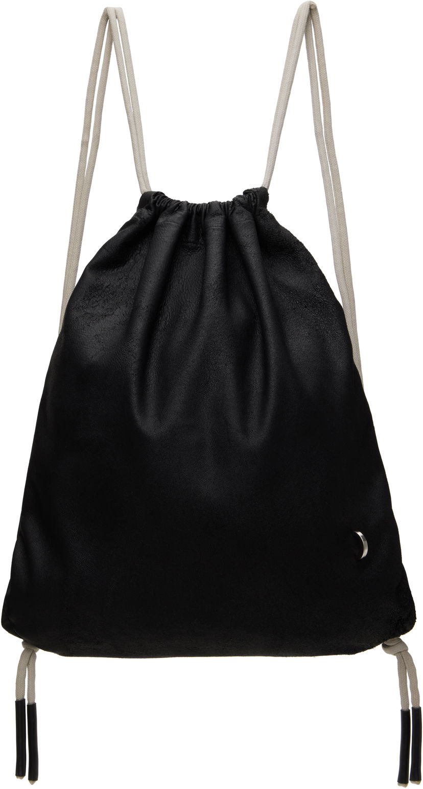 Спортивний рюкзак Rick Owens Rick Owens Hollywood Drawstring Backpack чорний | RA01E0675 LCN