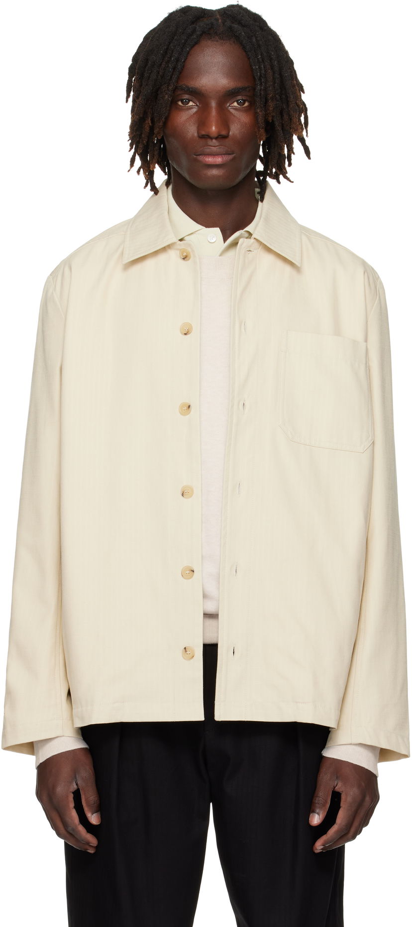 Куртка A.P.C. A.P.C. Jeffray Jacket білий | COHHW-H02991