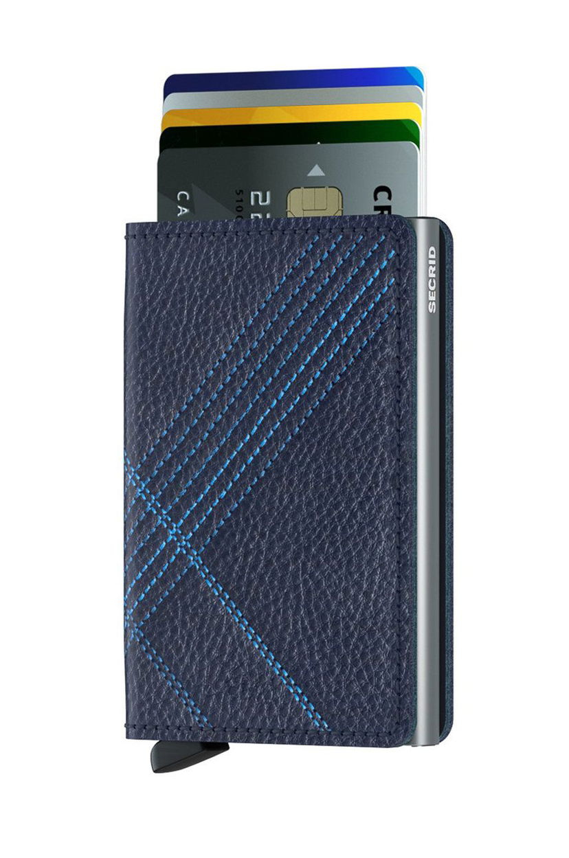 Гаманець Secrid Leather Wallet Синій | SSt.Linea.Navy