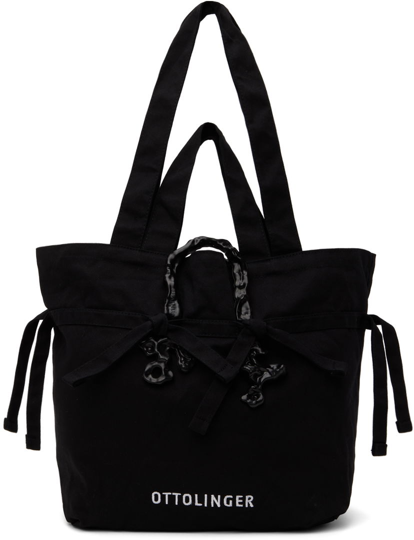 сумка-тоут Ottolinger SSENSE Exclusive Tie-Detail Tote with Sculptural Charms чорний | 1702303
