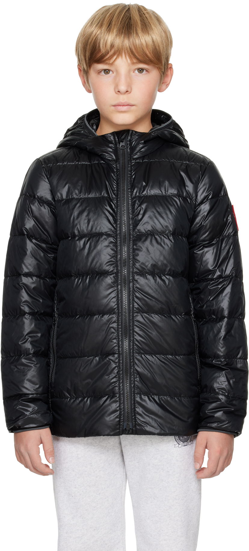Пуховик Canada Goose Kids' Crofton Hoody Down Jacket чорний | 5460Y