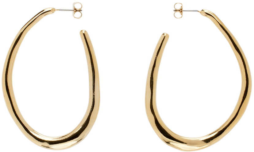 Сережки ISABEL MARANT Large Hoop Earrings Металік | BL0170FA-B3B13B