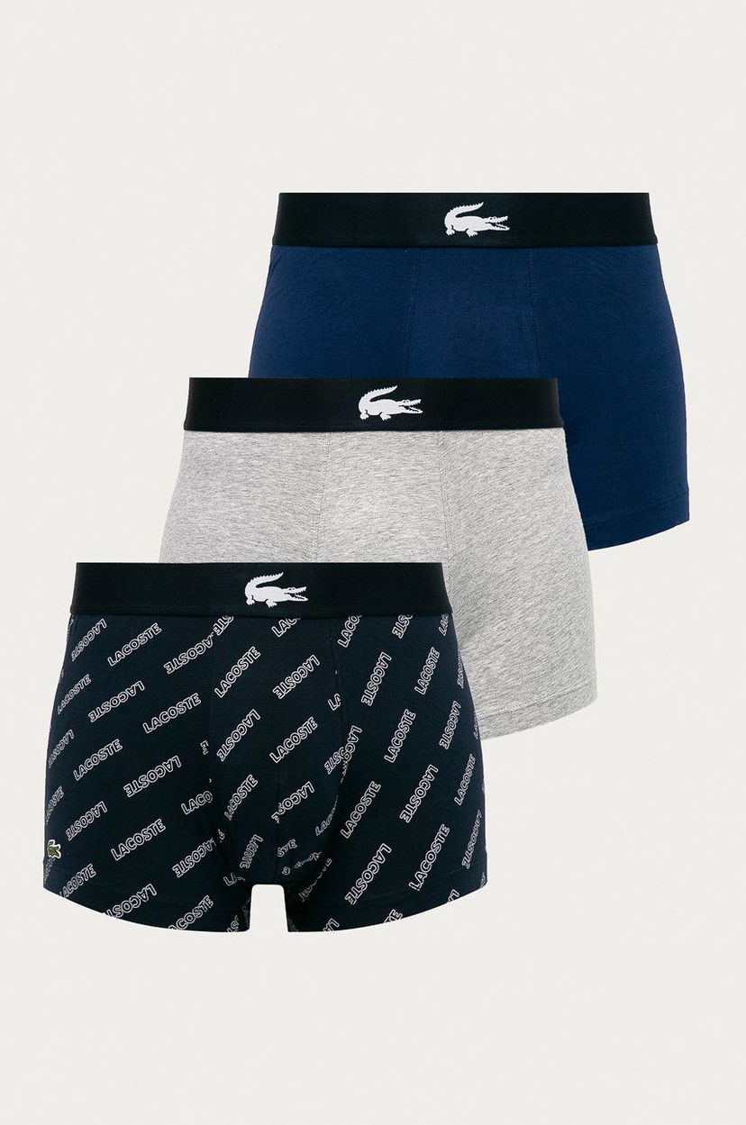 Боксери Lacoste 3-Pack Logo-Print Trunks Різнокольоровий | 5H1774