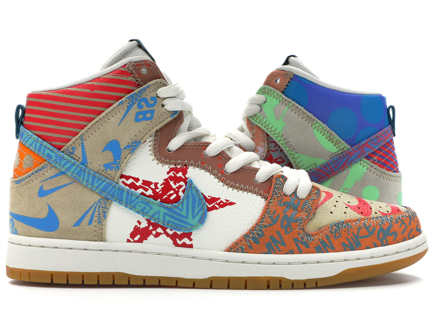 Кросівки та взуття Nike SB Dunk High Thomas Campbell What the Dunk Різнокольоровий | 918321-381, 0