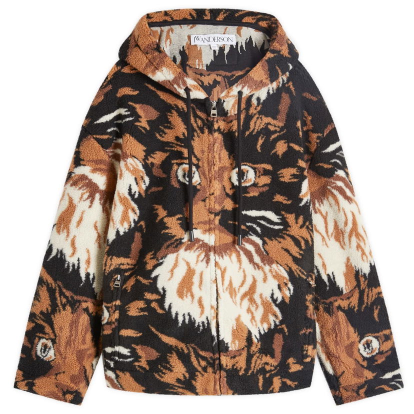 Куртка JW Anderson Zip Front Hooded Jacket Коричневий | JK0324-PG1585-600