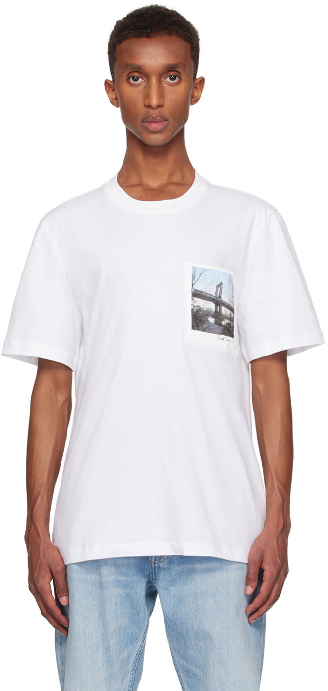 Футболка Helmut Lang Bridge Postcard T-Shirt білий | O06HM513