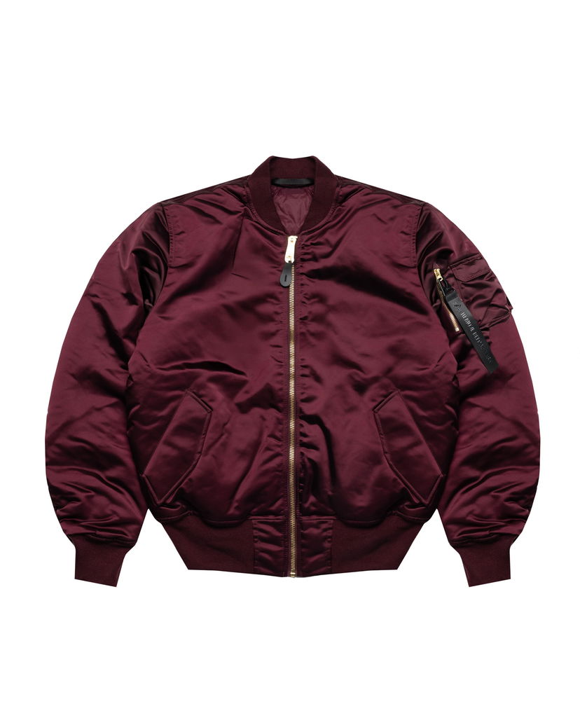 Куртка бомбер Alpha Industries MA-1 Base Flight Jacket Бордовий | 756111-608