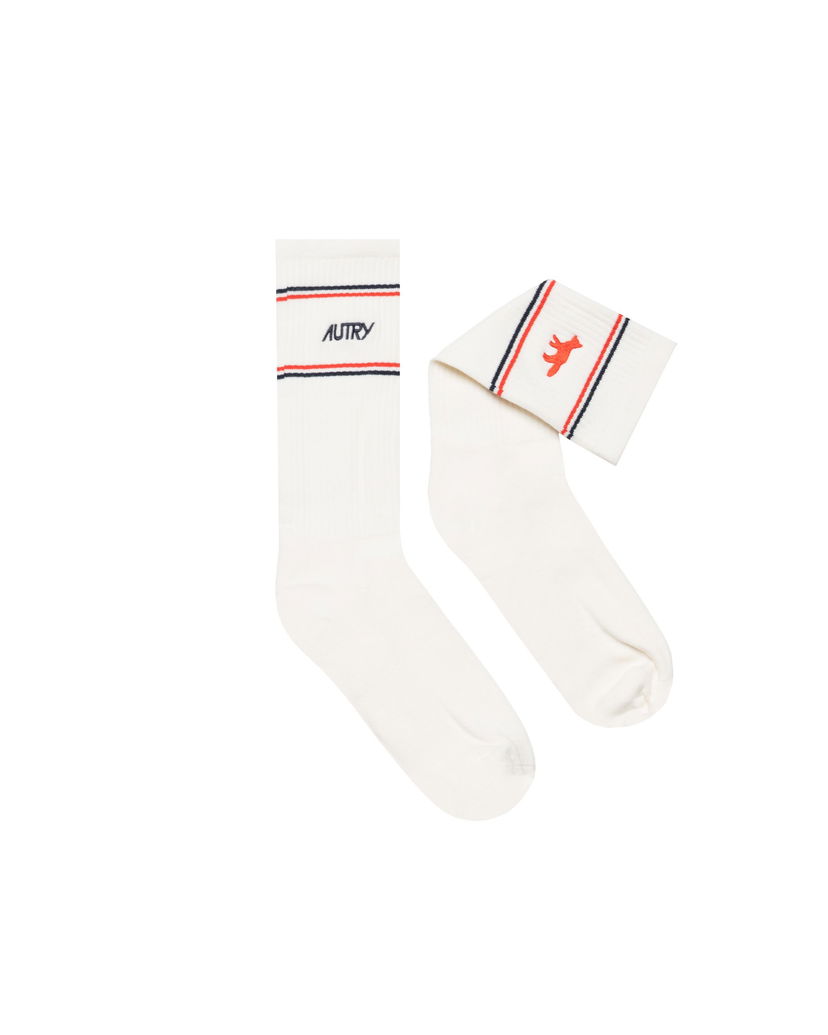 Шкарпетки Autry Autry x Maison Kitsuné Crew Socks білий | SOPUMK4W