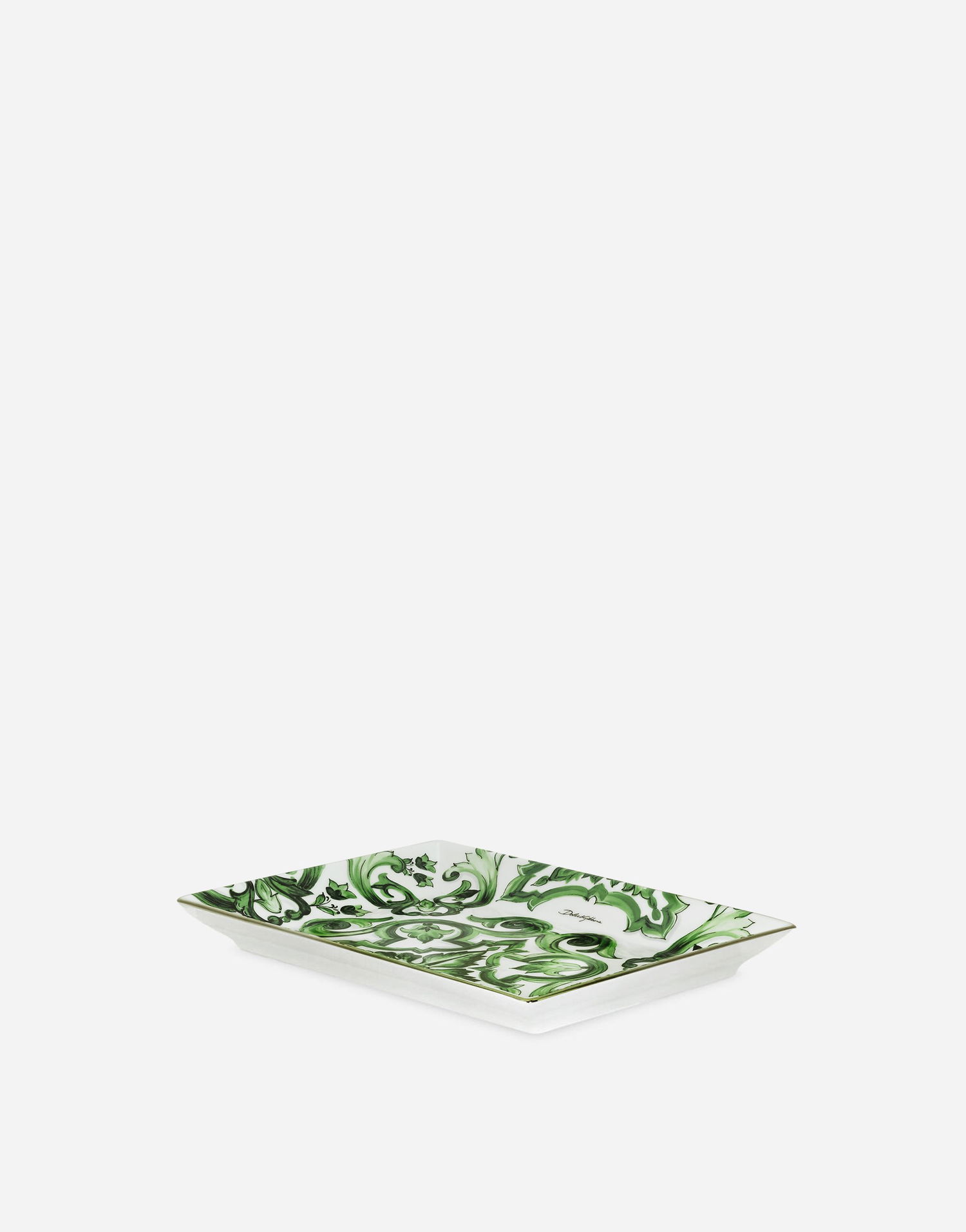 Домашній декор Dolce & Gabbana Dolce & Gabbana Ornate Porcelain Trinket Dish Зелений | TCC199TCAMTUV004, 0