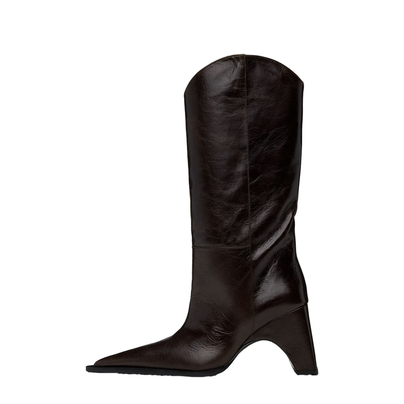 Кросівки та взуття Coperni Bridge Cowboy Knee-High Boots Коричневий | COPSH16403