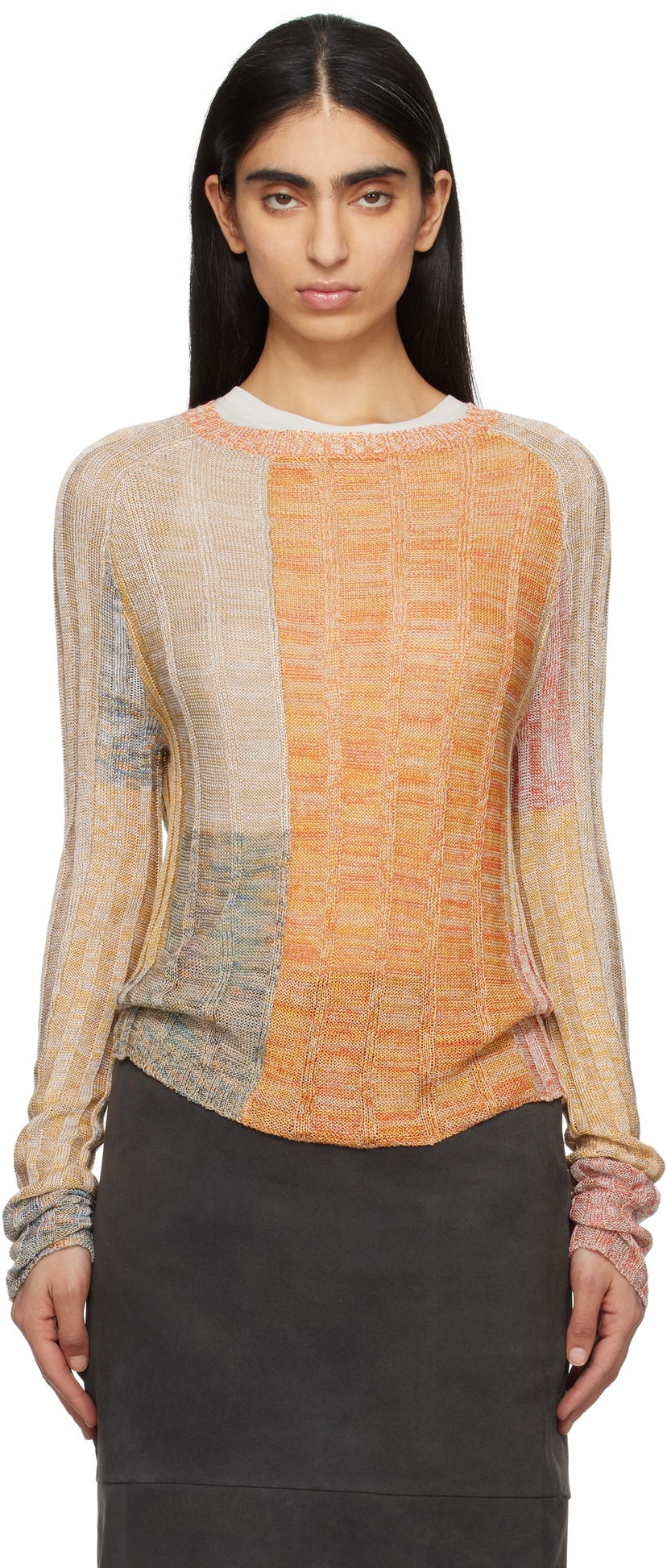 Cветр Eckhaus Latta Eckhaus Latta Symphony Knit Sweater Помаранчевий | 8021-EL-PS25-R -