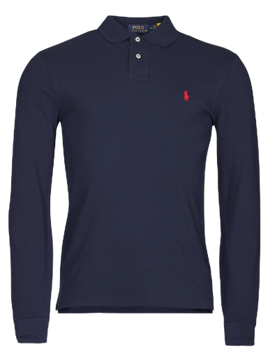 Футболка Polo by Ralph Lauren Long Sleeve T-shirt темно-синій | 710681126038-NOS