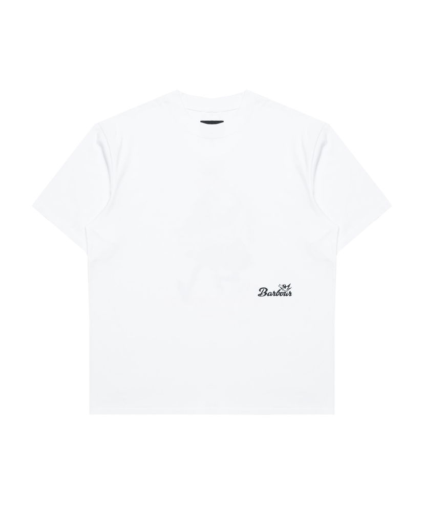Футболка Barbour Barbour Regence OS Fit Graphic T-Shirt білий | MTS1402WH11