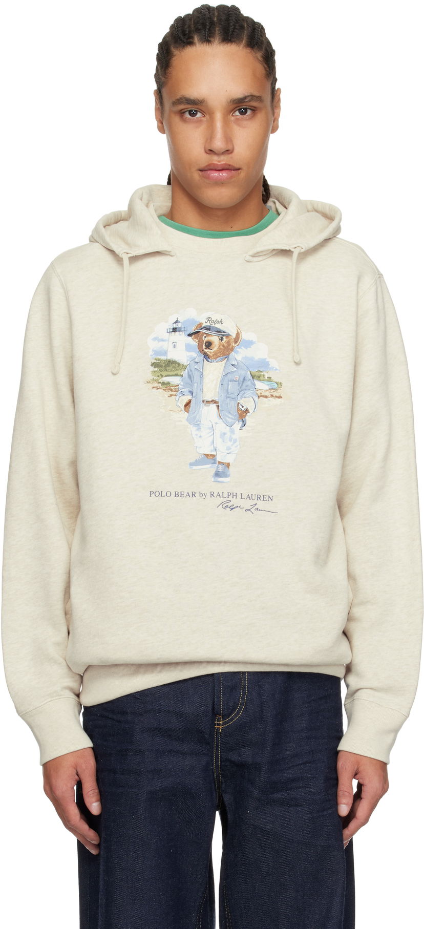 Світшоти Polo by Ralph Lauren Ralph Lauren Polo Bear Slub Fleece Hoodie бежевий | 710966739001