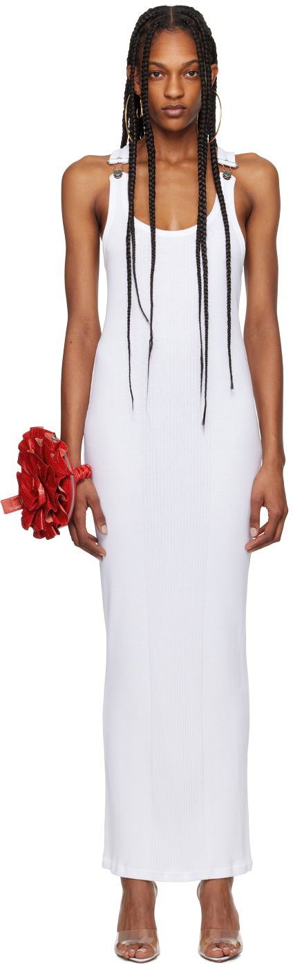 плаття Jean Paul Gaultier Jean Paul Gaultier Strapped Maxi Dress білий | 24/25-F-RO118-J054-01