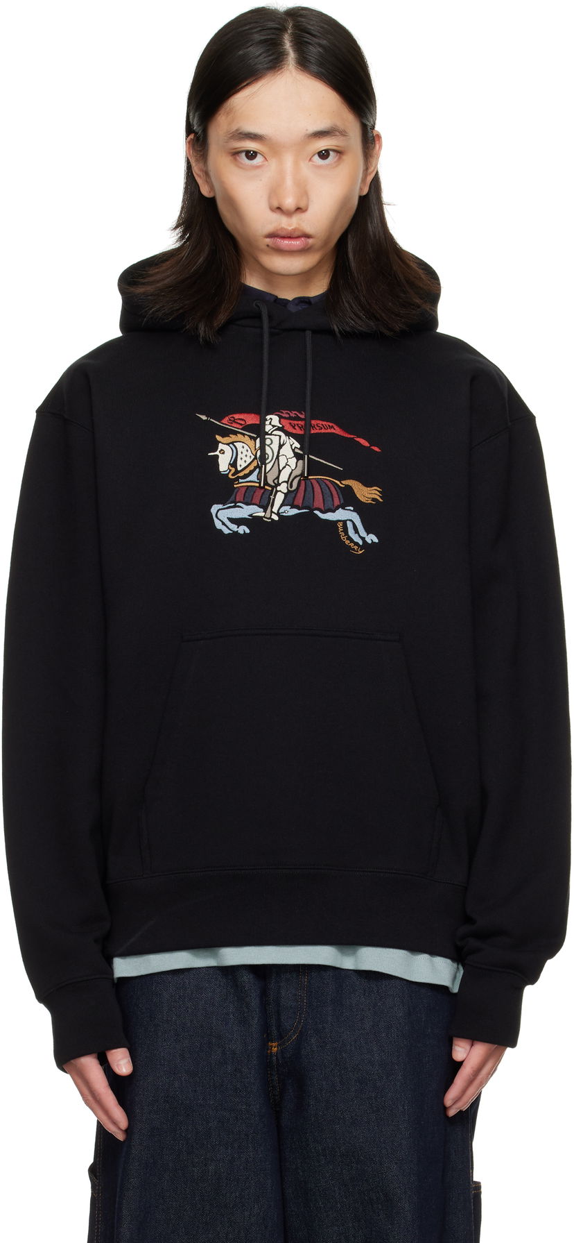 Світшоти Burberry Burberry EKD Knight Graphic Hoodie чорний | 8115126