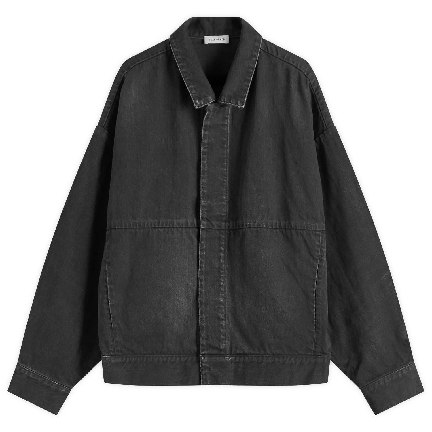 Куртка Fear of God Fear Of God Denim Trucker Jacket, Size Large чорний | FGE230-318DNM-055, 0