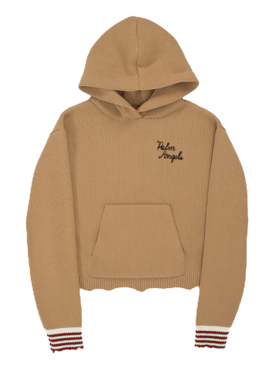 Світшоти Palm Angels Angel Hoodie бежевий | PWHA047F22KNI0016010