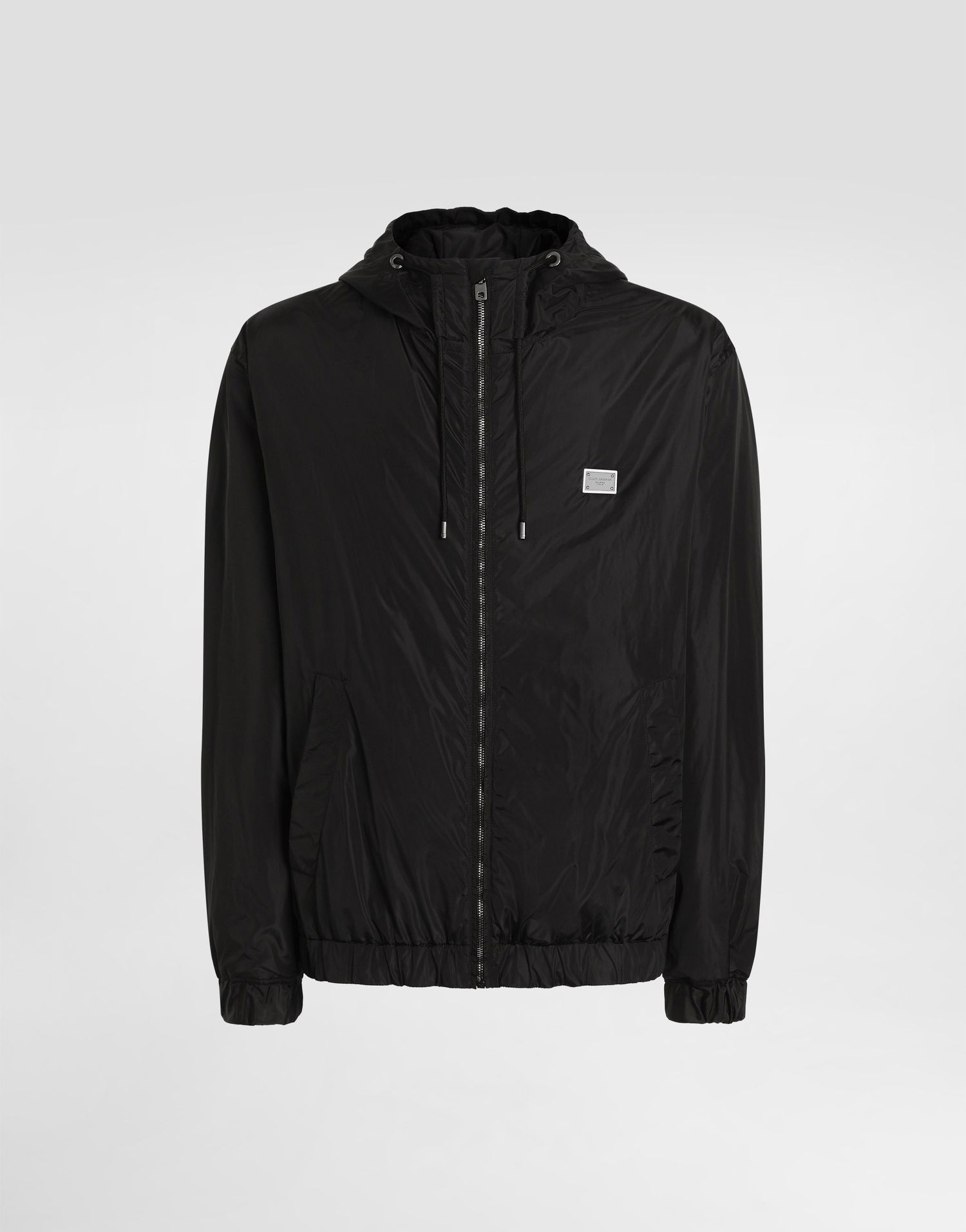 Вітровка Dolce & Gabbana Dolce & Gabbana Technical Fabric Hooded Jacket with Tag чорний | G9BGSTFUS22N0000, 0