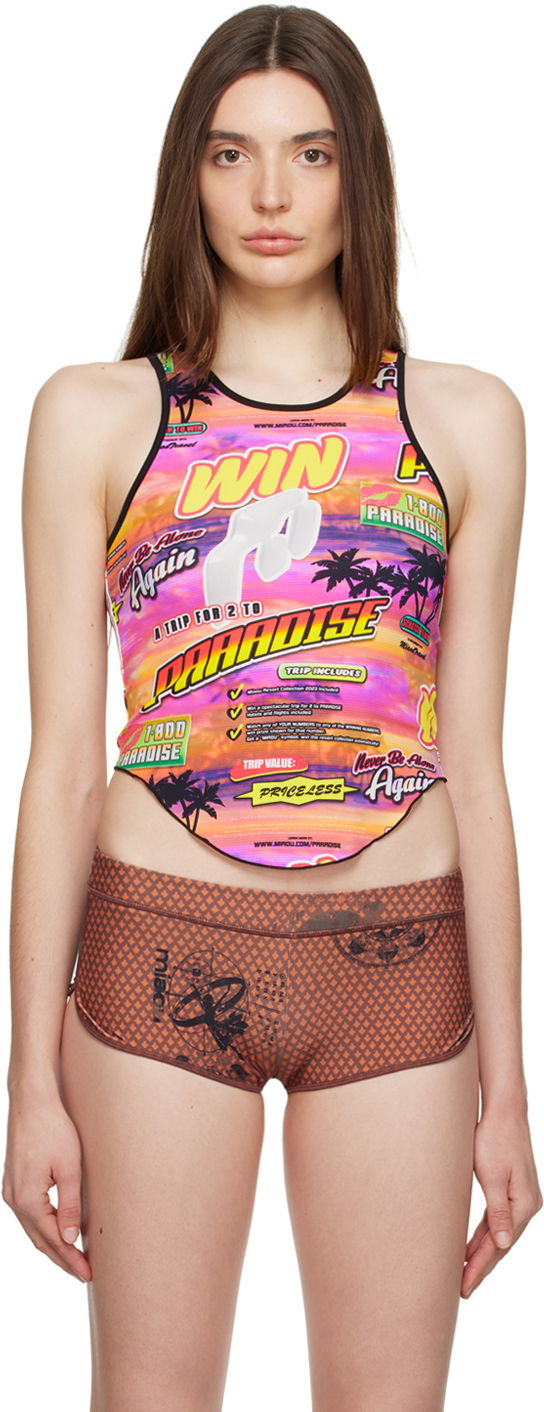 Безрукавка Miaou Miaou Jinx Paradise Print Tank Top Різнокольоровий | 7044TKLOT