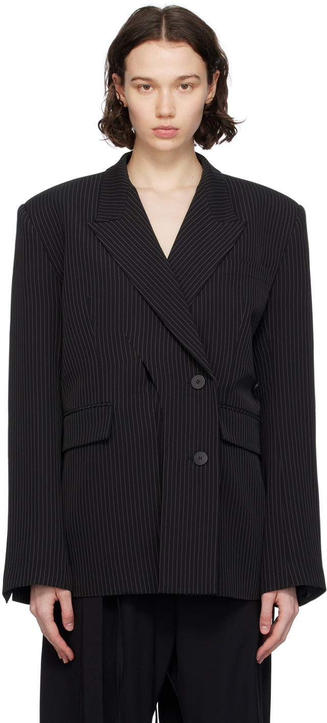 Куртка Ottolinger Ottolinger Split Pinstripe Blazer чорний | 2301612