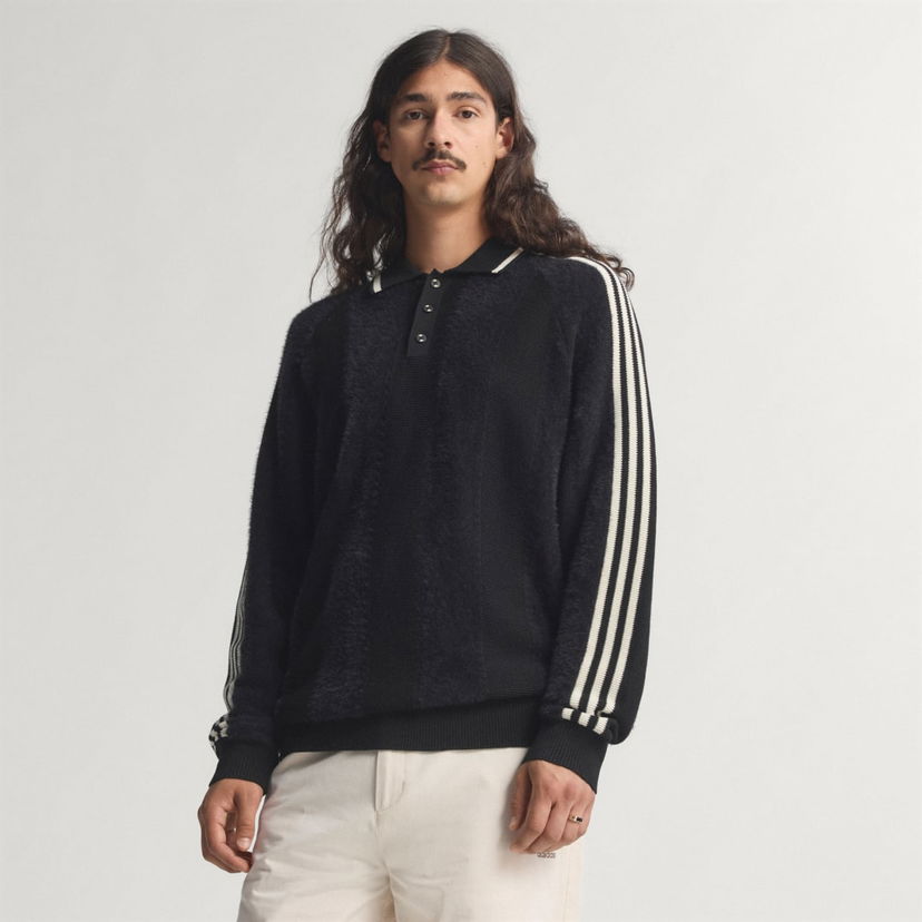 Сорочка поло adidas Performance Knitted Polo Shirt чорний | JX3835