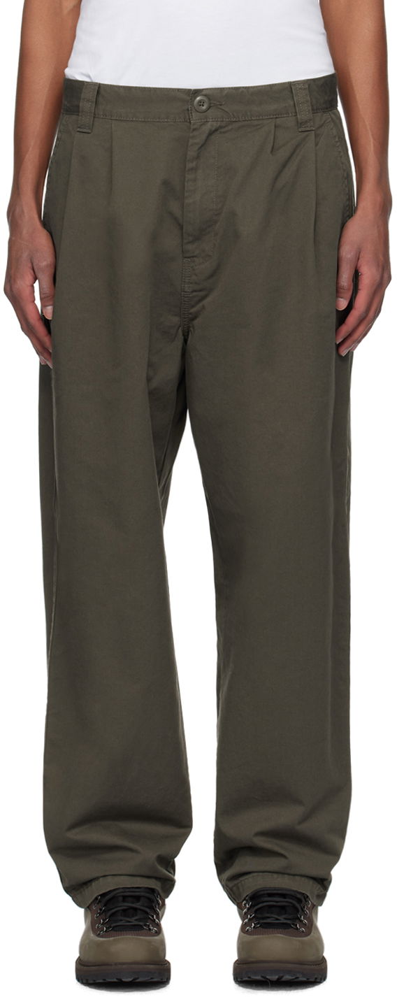 Штани Carhartt WIP Merrick Relaxed Fit Cotton-Twill Trousers Зелений | I033759