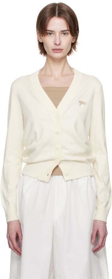 Cветр A.P.C. A.P.C. Berangere Cardigan білий | COGDK-F22318, 0