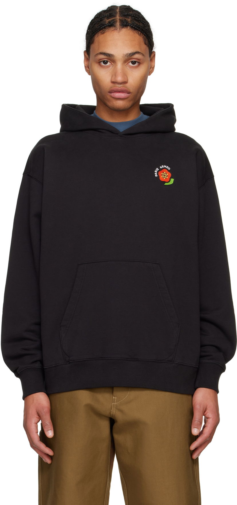 Світшоти KENZO Embroidered 'Pop' Oversized Hoodie чорний | FF55SW2754MC