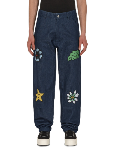 Штани Sky High Farm Embroidered Workwear Denim Pants темно-синій | SHF01P002 1