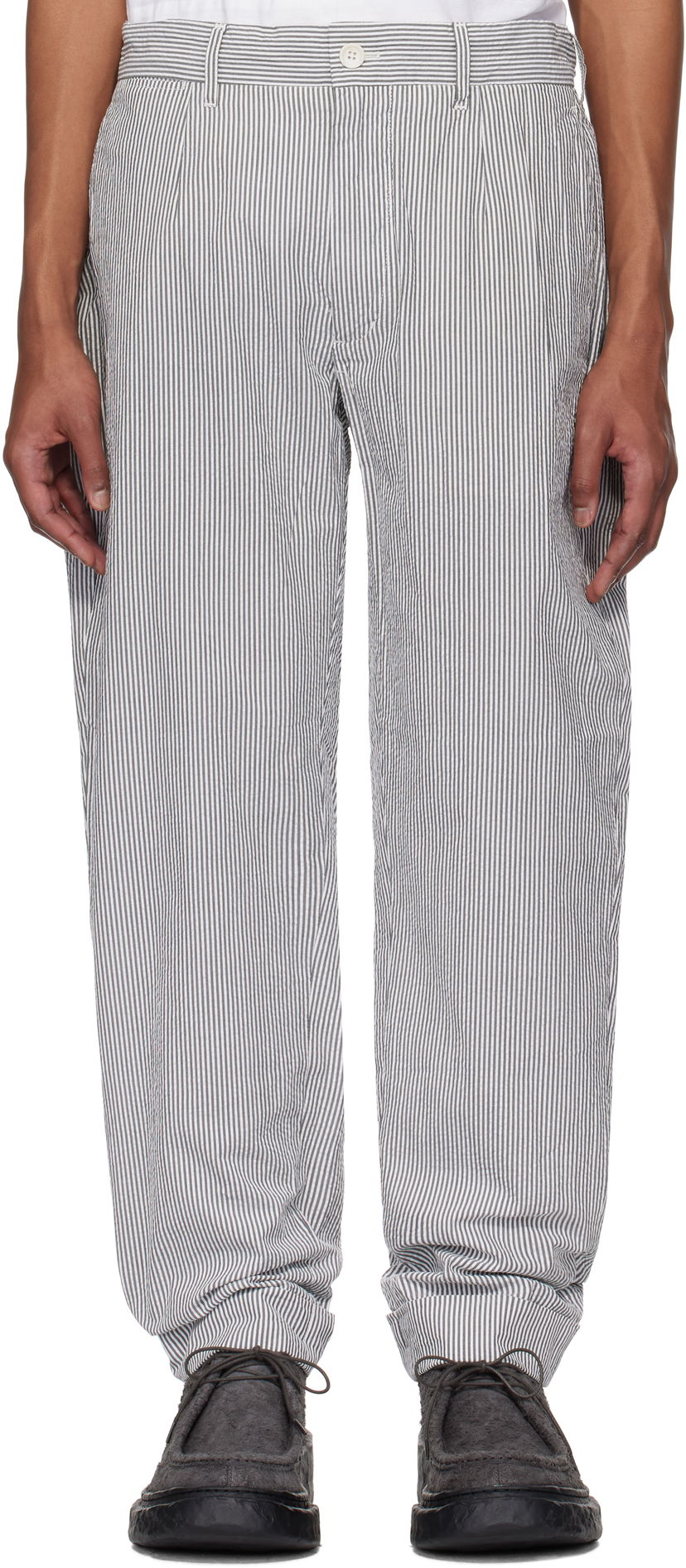 Штани Engineered Garments Engineered Garments Andover Striped Trousers білий | 25S1F001