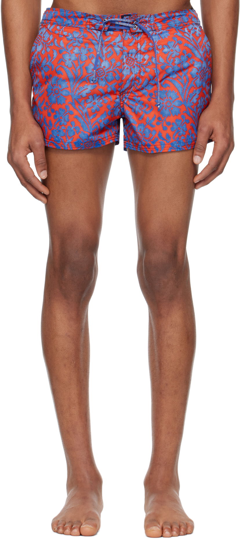 Купальники ERL ERL Printed Nylon Swim Shorts Червоний | ERL10UW06