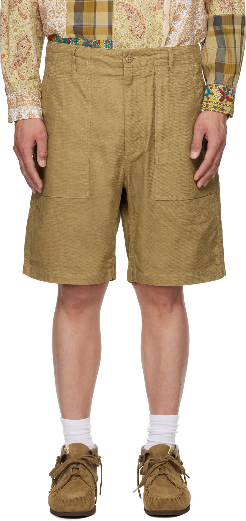 Шорти Engineered Garments Engineered Garments Fatigue Shorts Коричневий | 25S1E003