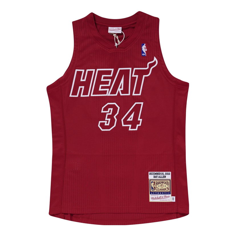 Джерсі Mitchell & Ness Authentic Miami Heat Ray Allen 2012-13 Jersey Червоний | AJY44973-MHE12RALSCAR