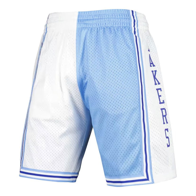 Шорти Mitchell & Ness Mitchell & Ness NBA Split Swingman Lakers 1996 Shorts Синій | SMSH4855-LAL96PPPBLWH