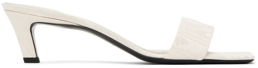 Аксесуари TOTEME TOTEME 'The Mule' Heeled Sandals білий | 243-WAS0154-FB0232