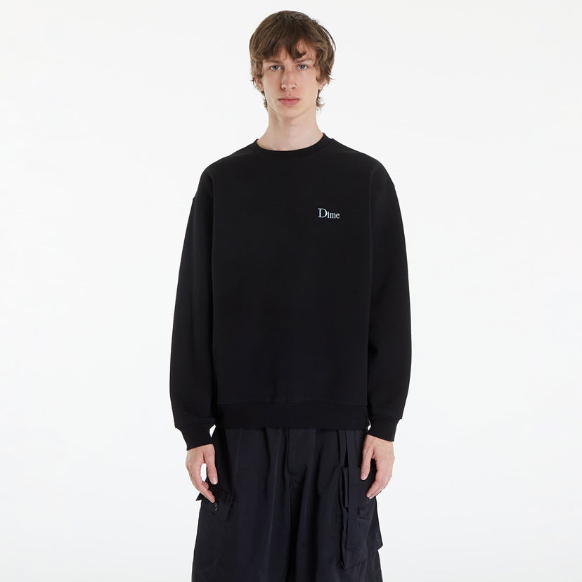 Світшоти Dime Classic Small Logo Crewneck Black чорний | DIMESP24D210BLK
