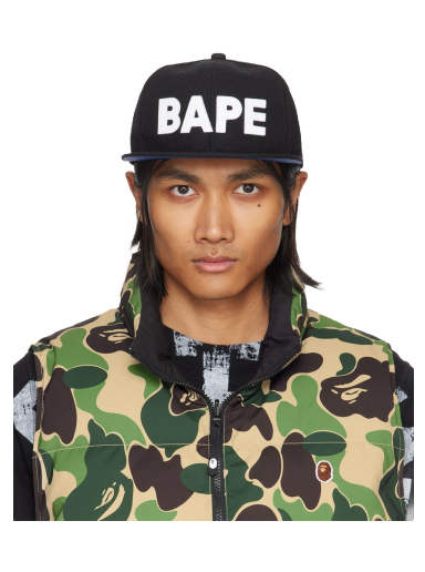 Кепка BAPE Patch Snap Back Cap чорний | 001CPJ801009M
