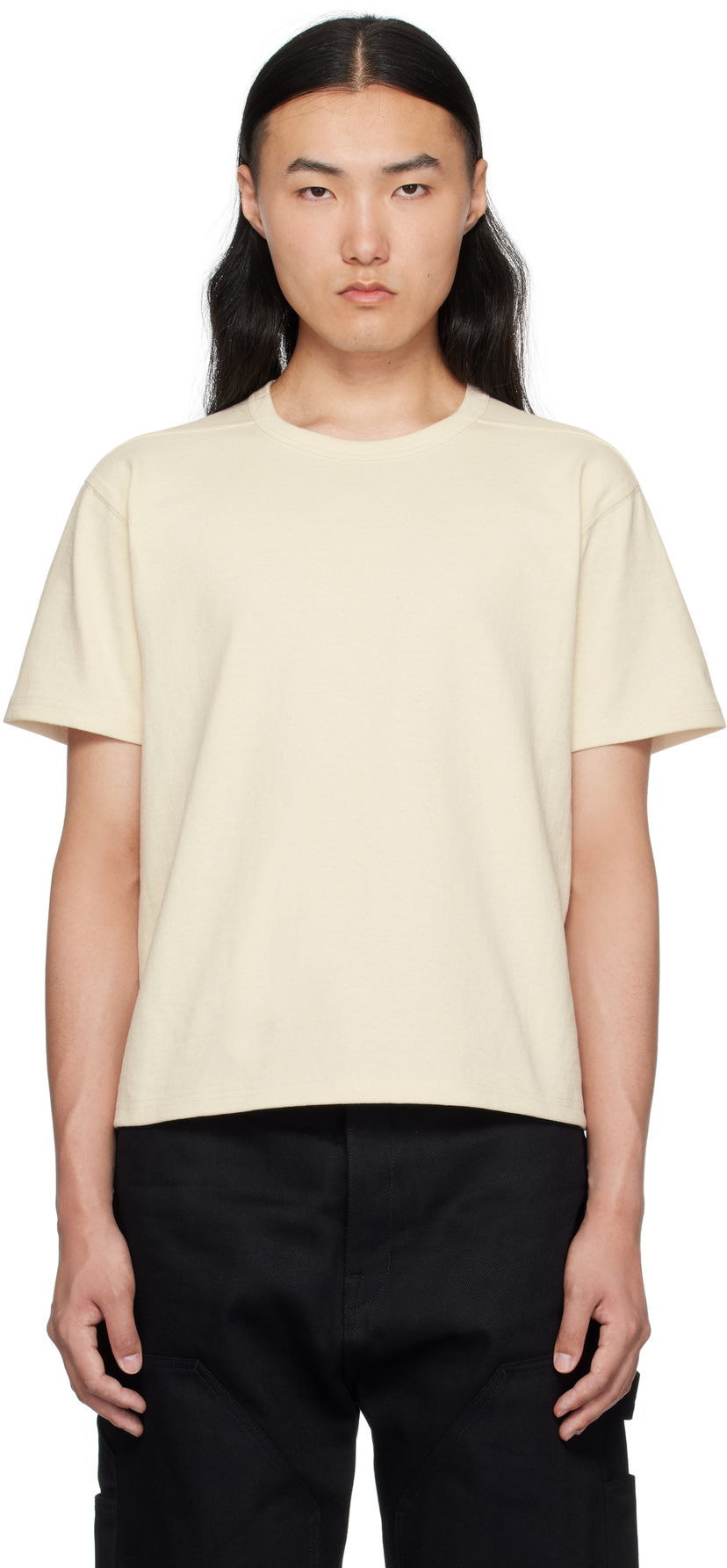 Футболка Rick Owens Rick Owens DRKSHDW Hollywood Osterberg T-Shirt бежевий | DL01E6294 JENJP