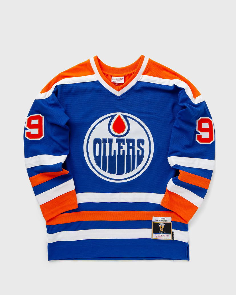 Джерсі Mitchell & Ness NHL Edmonton Oilers 1979 WAYNE GRETZKY #99 Jersey Синій | JY8745-EDOROYA