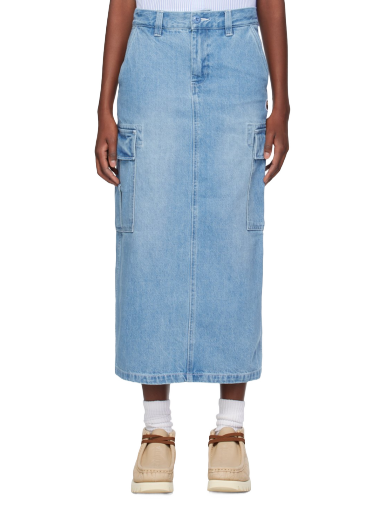 Спідниця BAPE Patch Denim Cargo Midi Skirt Синій | 001DKJ802001L