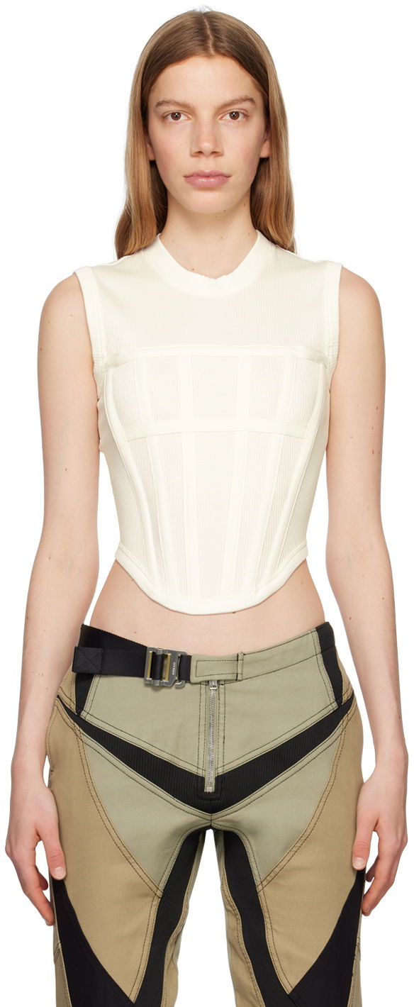 Безрукавка Dion Lee Corset Tank Top білий | C3094R23