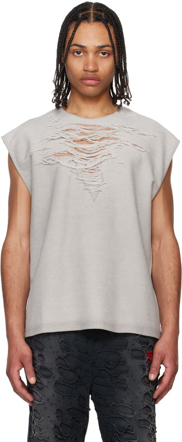 Безрукавка Diesel Diesel S-Rub-SL Distressed Tank Top Сірий | A19115-0PLAI-97C, 0