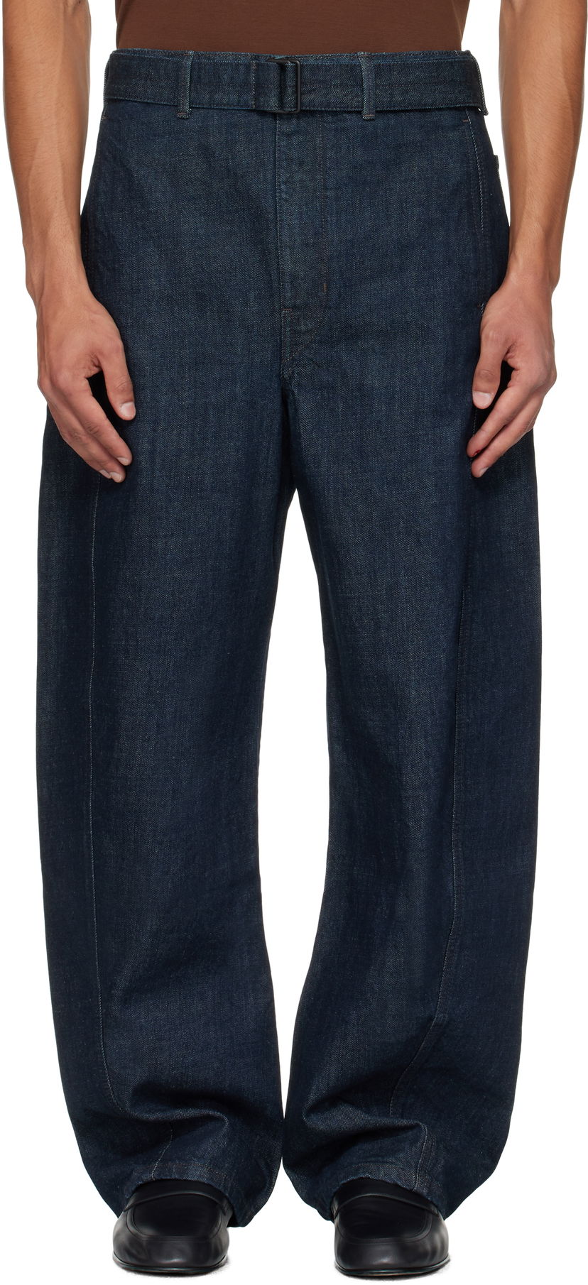 Джинси LEMAIRE Lemaire Twisted Belted Jeans Синій | PA326 LD1056