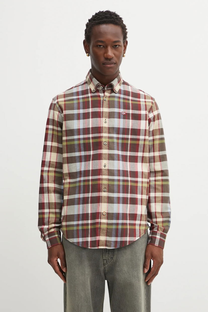 Сорочка Napapijri Napapijri G-Trekking 3 Relaxed Fit Button-Down Shirt Різнокольоровий | NP0A88TLCBX1