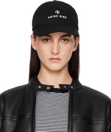 Кепка Anine Bing Anine Bing Jeremy Baseball Cap чорний | S-12-9084-000, 0