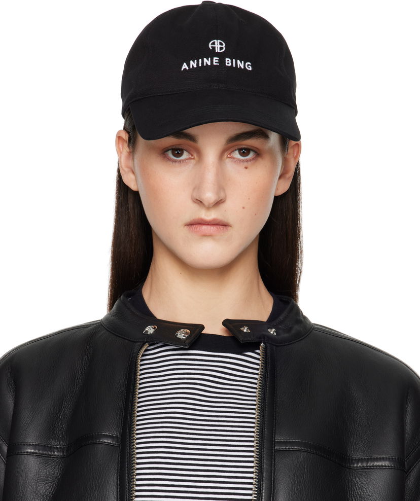 Кепка Anine Bing Anine Bing Jeremy Baseball Cap чорний | S-12-9084-000